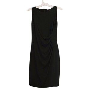 Brooks Brothers Little Black Dress Sheath Dress Rouched Detail Size Small